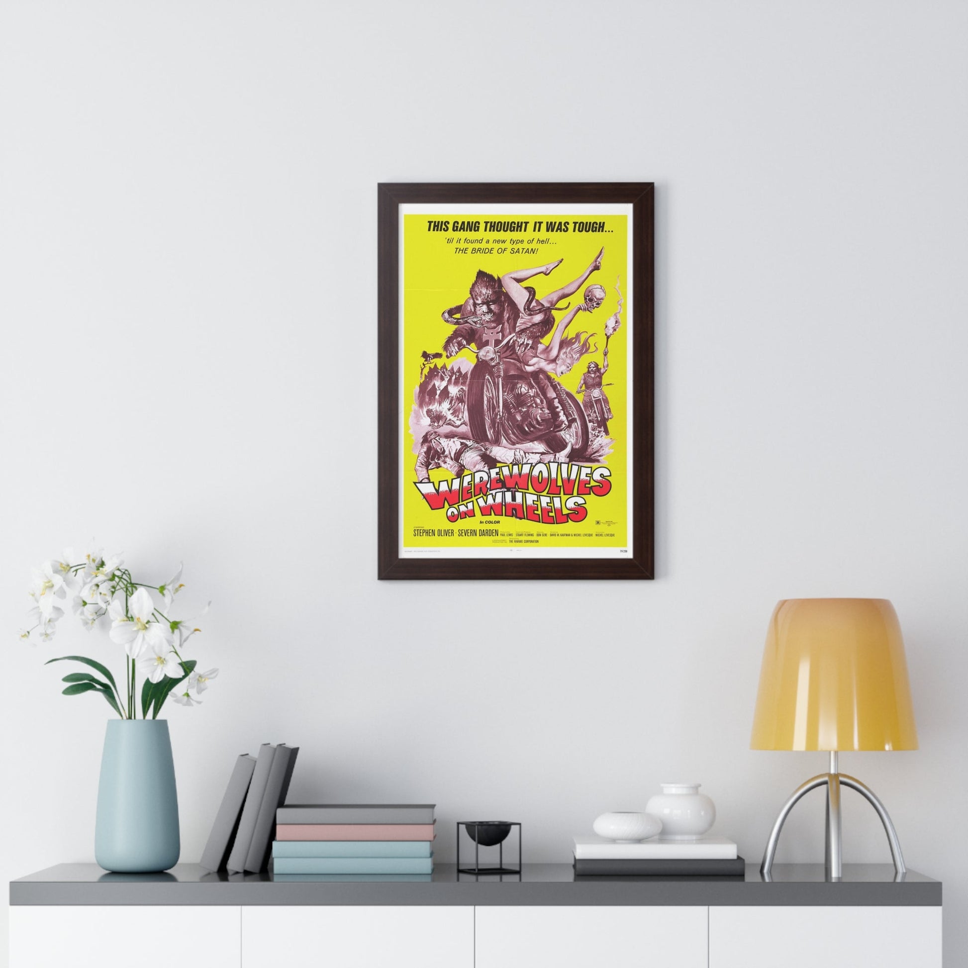 WEREWOLVES ON WHEELS 1971 - Framed Movie Poster-The Sticker Space