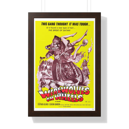 WEREWOLVES ON WHEELS 1971 - Framed Movie Poster-16″ x 24″-The Sticker Space