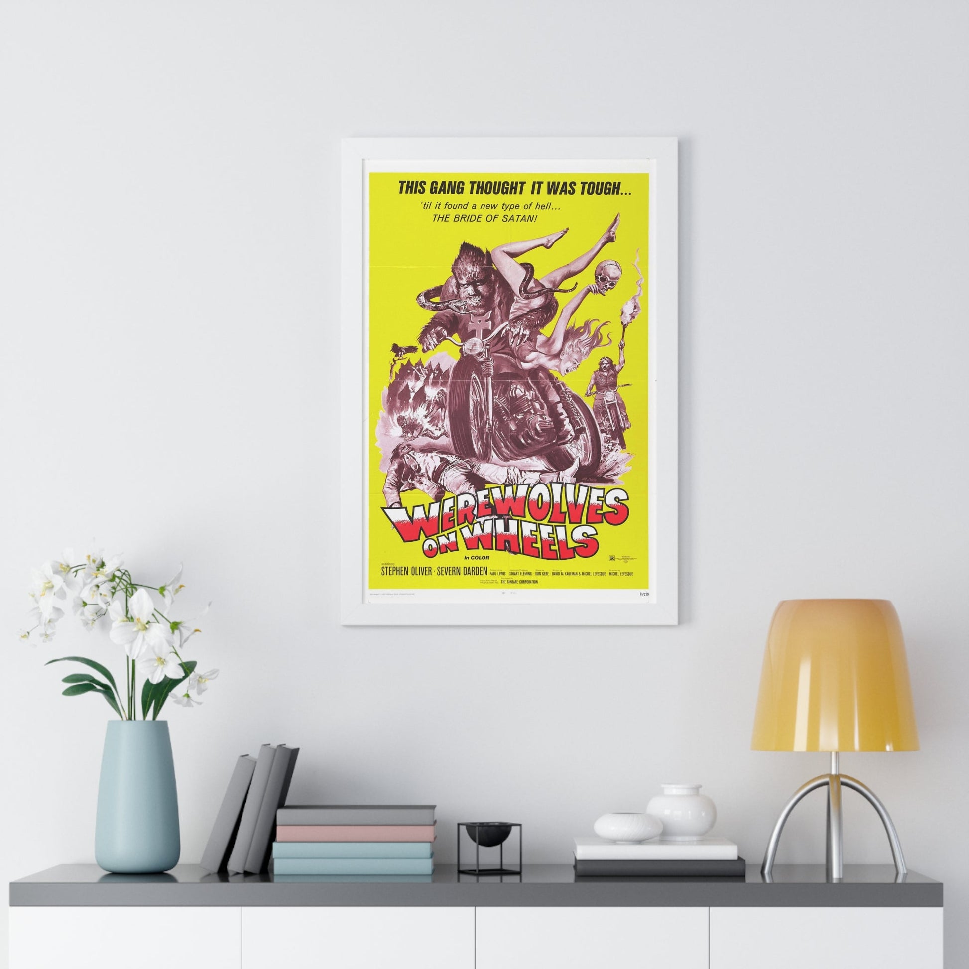 WEREWOLVES ON WHEELS 1971 - Framed Movie Poster-The Sticker Space