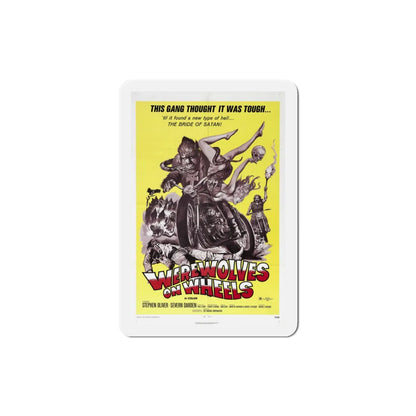 Werewolves on Wheels 1971 Movie Poster Refrigerator Magnet 3 Inch - The Sticker Space