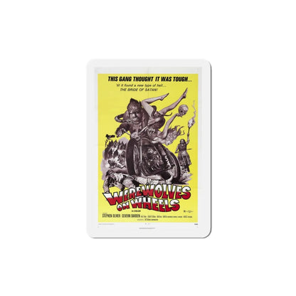 Werewolves on Wheels 1971 Movie Poster Refrigerator Magnet 4 Inch - The Sticker Space