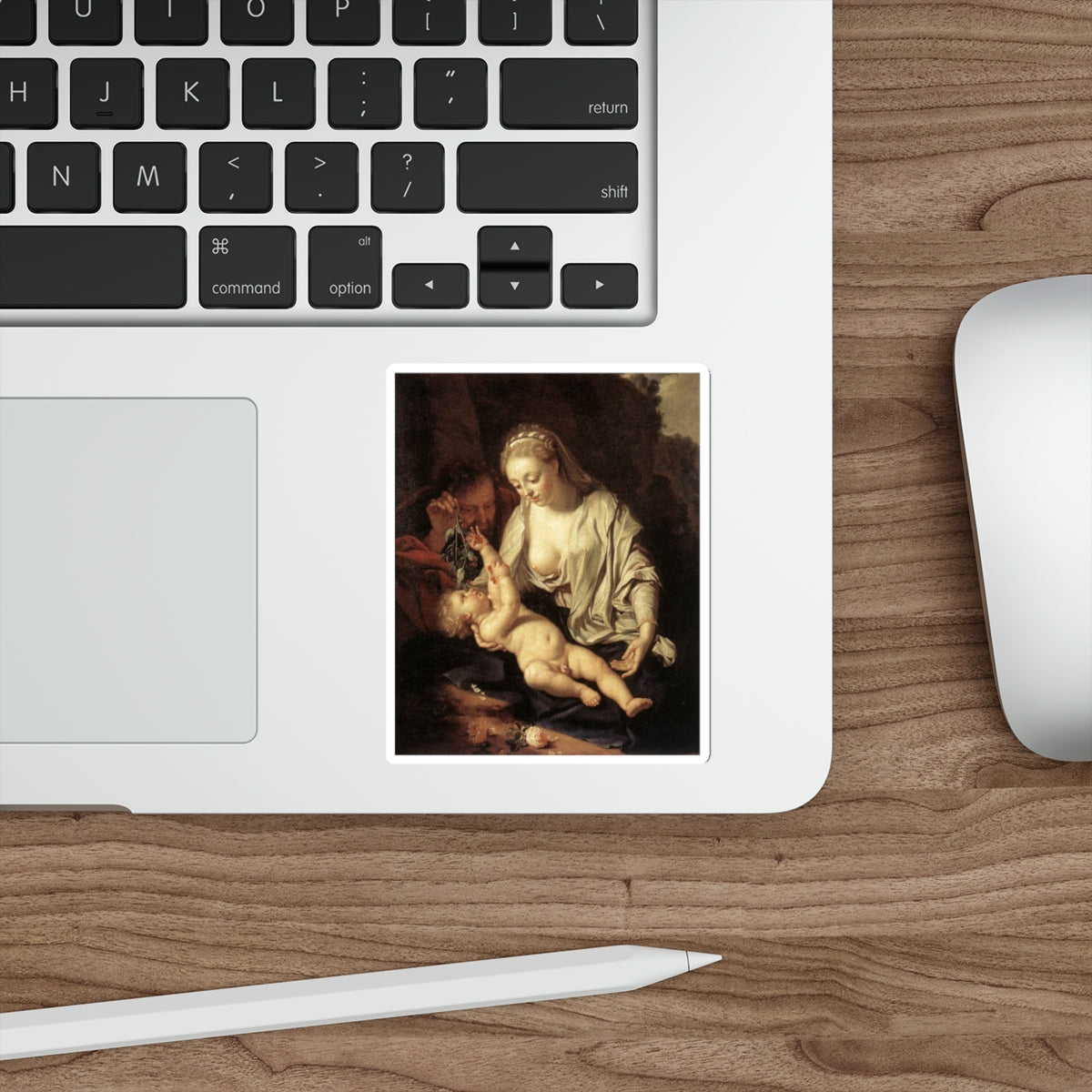 WERFF, Adriaen van der - Holy Family (Artwork) STICKER Vinyl Die-Cut Decal-The Sticker Space