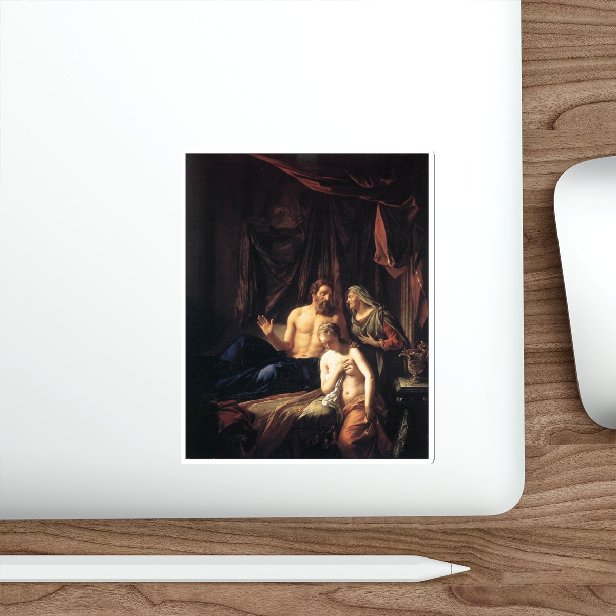 WERFF, Adriaen van der - Sarah Presenting Hagar to Abraham (Artwork) STICKER Vinyl Die-Cut Decal-The Sticker Space