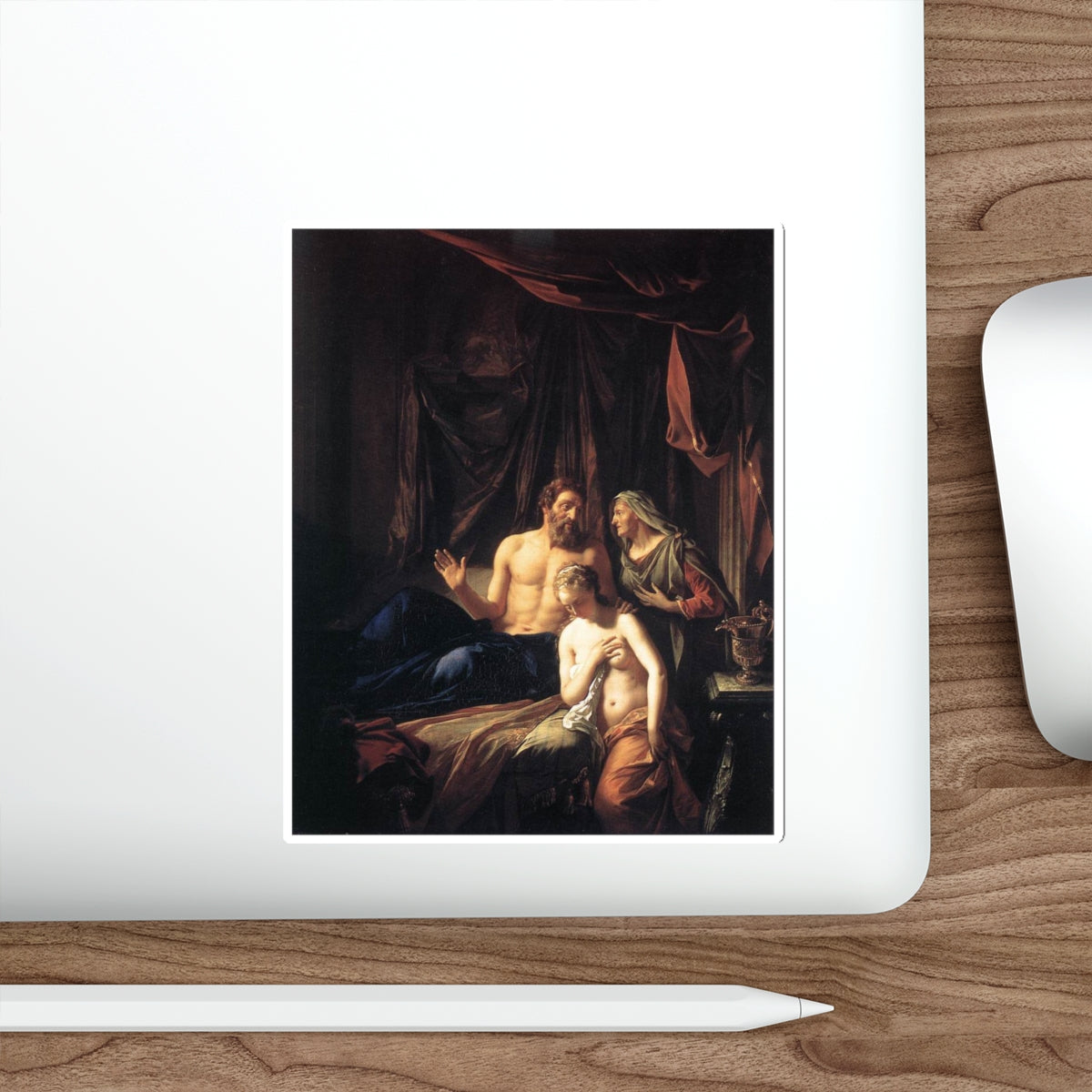 WERFF, Adriaen van der - Sarah Presenting Hagar to Abraham (Artwork) STICKER Vinyl Die-Cut Decal-The Sticker Space