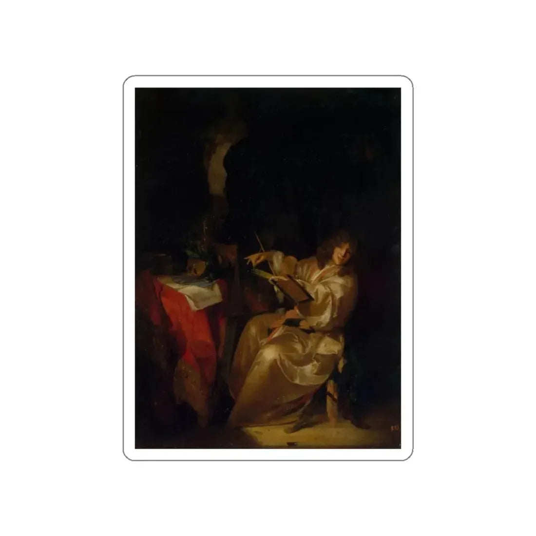 WERFF, Adriaen van der - Self-Portrait (Artwork) STICKER Vinyl Die-Cut Decal White Die-Cut 3 Inch - The Sticker Space