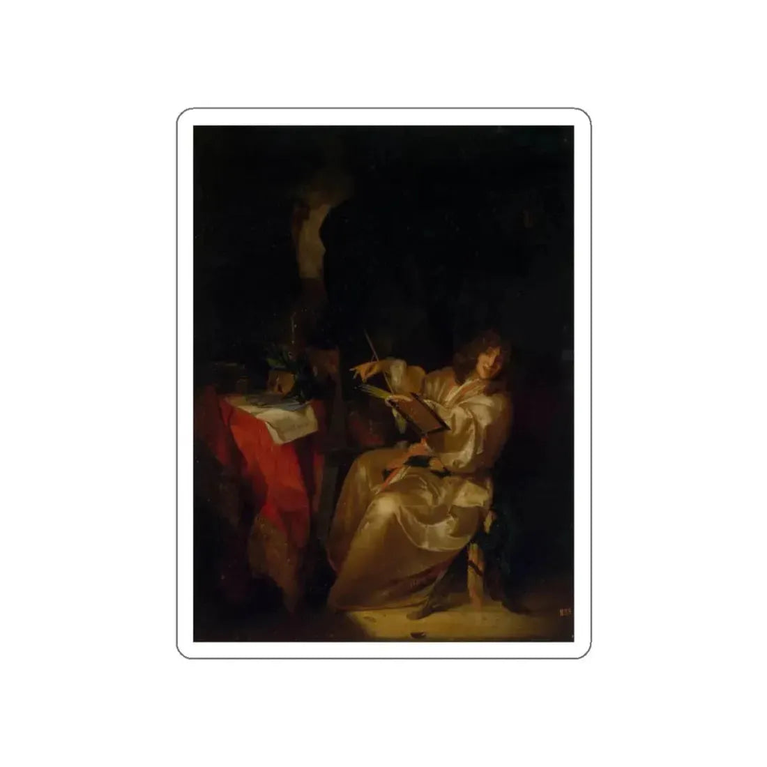 WERFF, Adriaen van der - Self-Portrait (Artwork) STICKER Vinyl Die-Cut Decal White Die-Cut 4 Inch - The Sticker Space