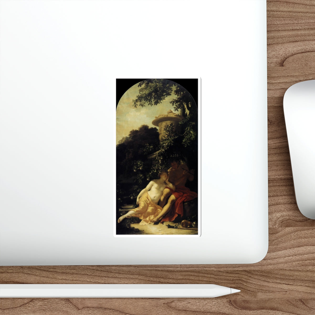 WERFF, Adriaen van der - Shepherd and Shepherdess (Artwork) STICKER Vinyl Die-Cut Decal-The Sticker Space