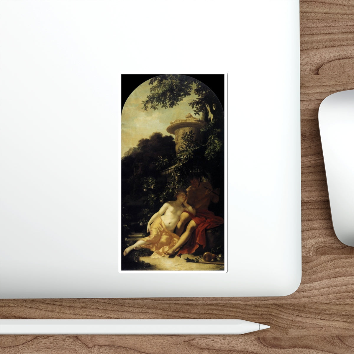 WERFF, Adriaen van der - Shepherd and Shepherdess (Artwork) STICKER Vinyl Die-Cut Decal-The Sticker Space