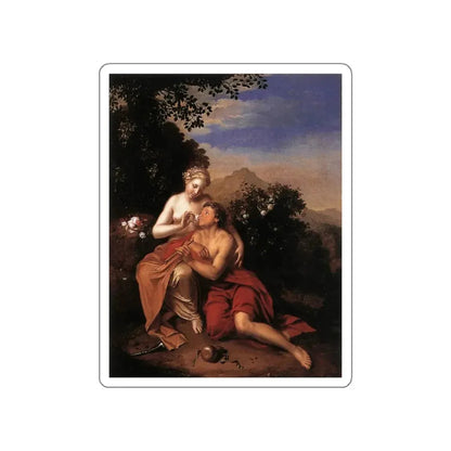 WERFF, Pieter van der - Granida and Diafilo (Artwork) STICKER Vinyl Die-Cut Decal White Die-Cut 4 Inch - The Sticker Space