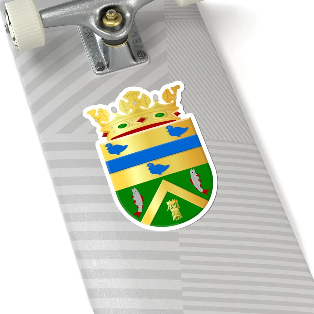 Werkendam wapen (Netherlands) (Coat of Arms) STICKER Vinyl Kiss-Cut Decal - The Sticker Space