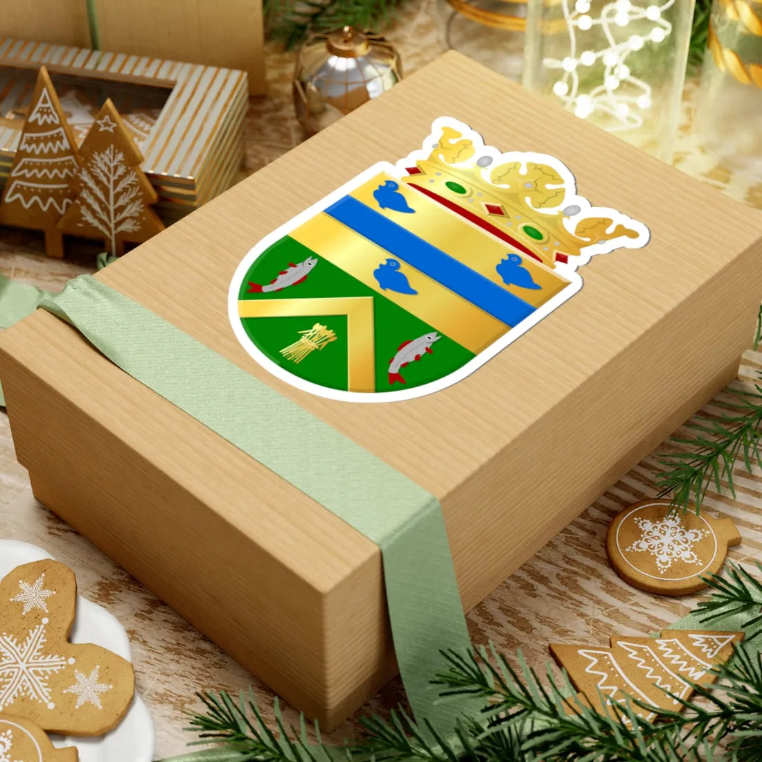 Werkendam wapen (Netherlands) (Coat of Arms) STICKER Vinyl Kiss-Cut Decal - The Sticker Space