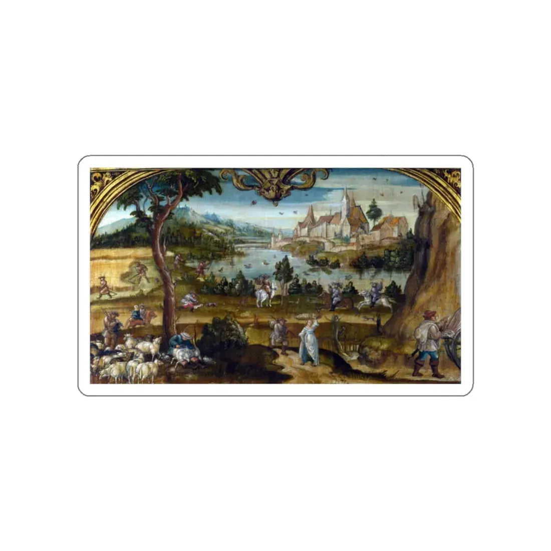 WERTINGER, Hans - Summer (Artwork) STICKER Vinyl Die-Cut Decal White Die-Cut 2 Inch - The Sticker Space