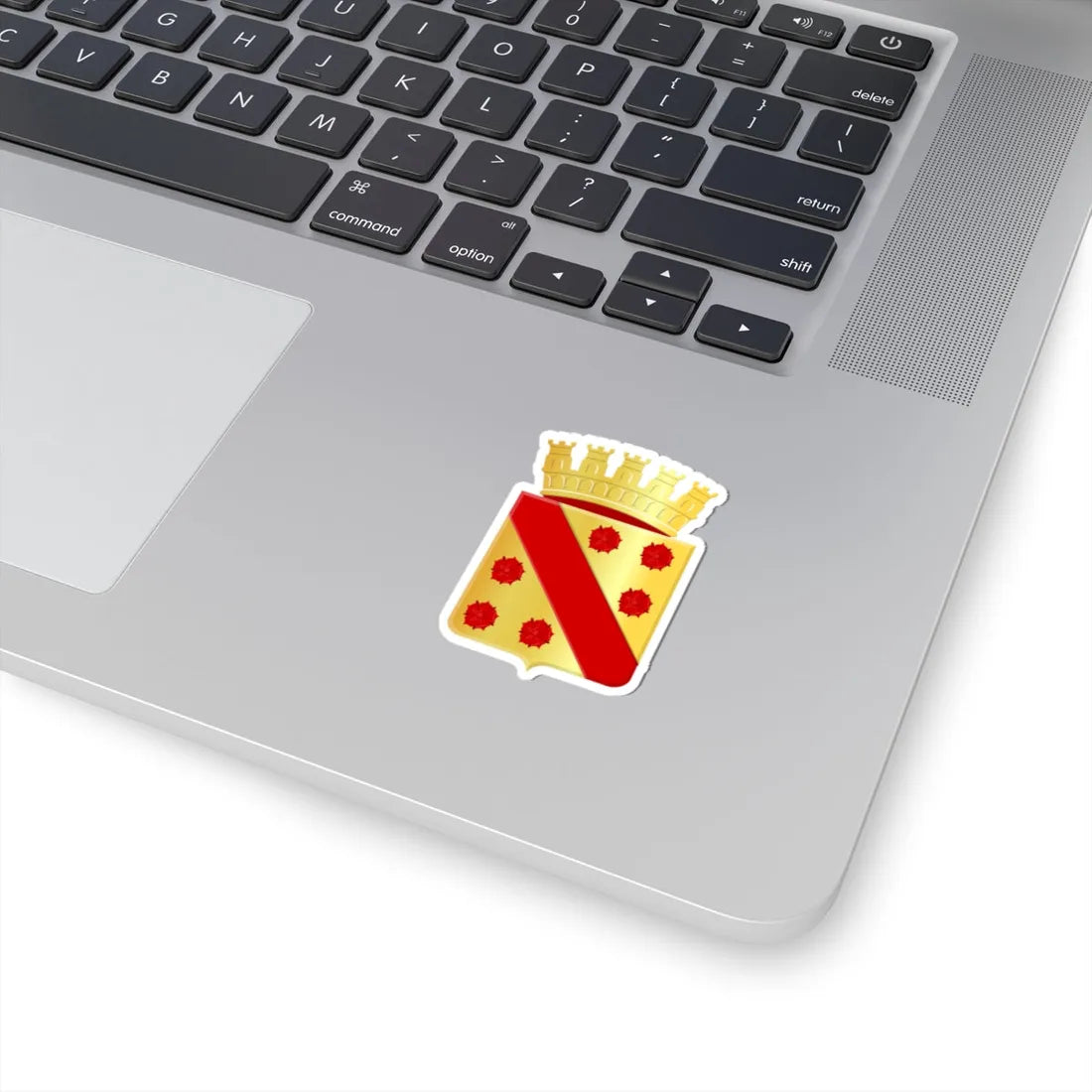 Wervik wapen (Belgium) (Coat of Arms) STICKER Vinyl Kiss-Cut Decal - The Sticker Space