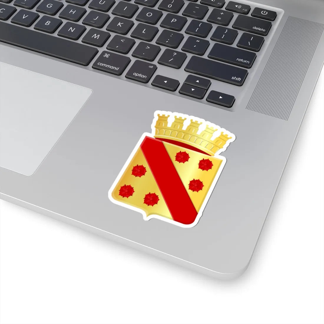 Wervik wapen (Belgium) (Coat of Arms) STICKER Vinyl Kiss-Cut Decal - The Sticker Space