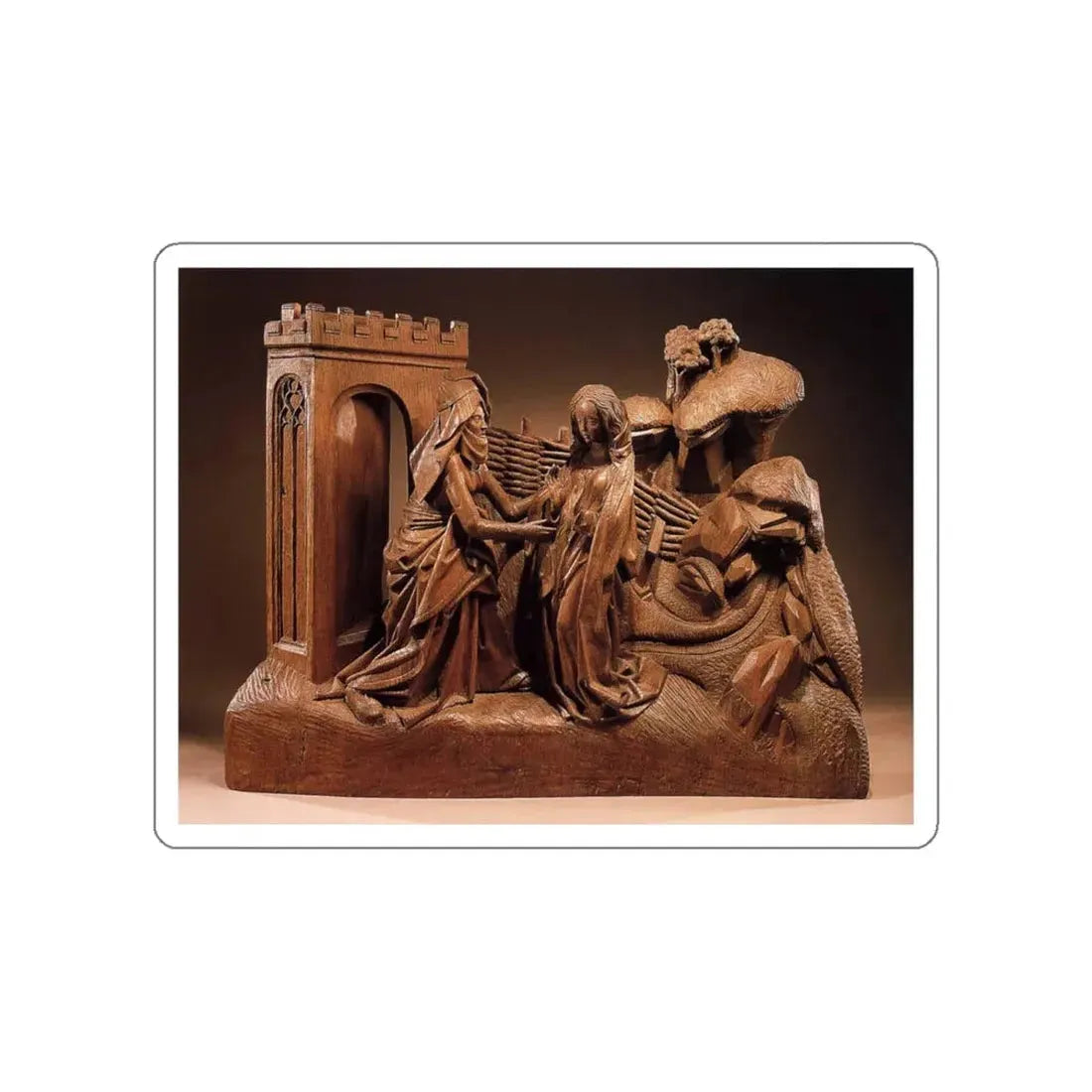 WESEL, Adriaen van - The Visitation (Artwork) STICKER Vinyl Die-Cut Decal White Die-Cut 5 Inch - The Sticker Space