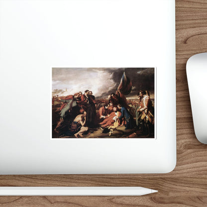 WEST, Benjamin - The Death of General Wolfe (Artwork) STICKER Vinyl Die-Cut Decal-The Sticker Space