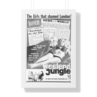 WEST END JUNGLE 1961 - Framed Movie Poster-16″ x 24″-The Sticker Space