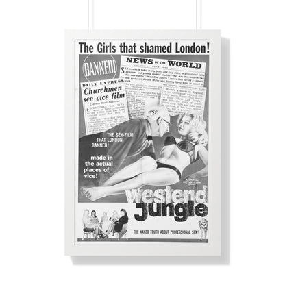 WEST END JUNGLE 1961 - Framed Movie Poster-20" x 30"-The Sticker Space