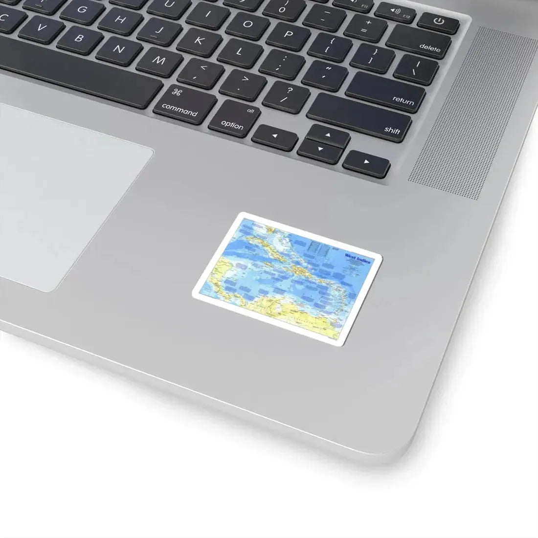 West Indies 1 (1987) (Map) STICKER Vinyl Kiss-Cut Decal - The Sticker Space