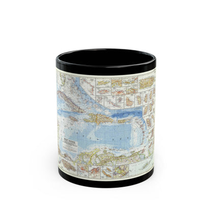 West Indies (1954) (Map) Black Coffee Mug-11oz-The Sticker Space