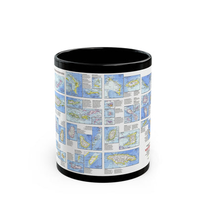 West Indies - Tourist Islands (1981) (Map) Black Coffee Mug-11oz-The Sticker Space