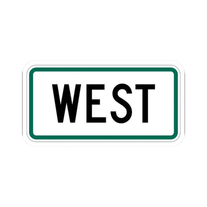 West plate small South Dakota (South Dakota) (Road Sign) STICKER Vinyl Kiss-Cut Decal 2 Inch White - The Sticker Space