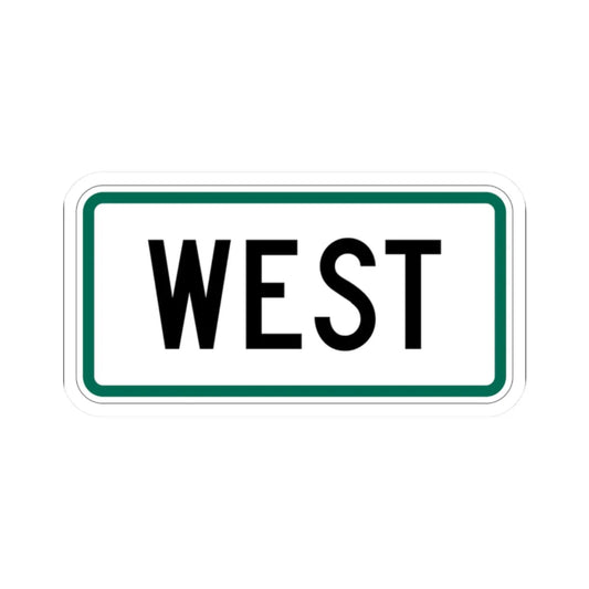 West plate small South Dakota (South Dakota) (Road Sign) STICKER Vinyl Kiss-Cut Decal 2 Inch White - The Sticker Space