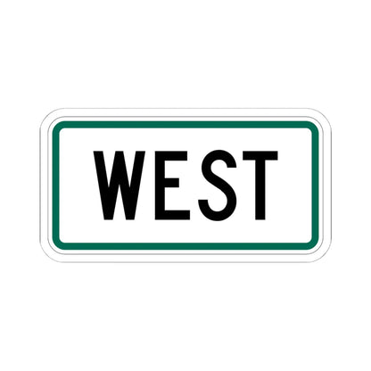 West plate small South Dakota (South Dakota) (Road Sign) STICKER Vinyl Kiss-Cut Decal 6 Inch White - The Sticker Space
