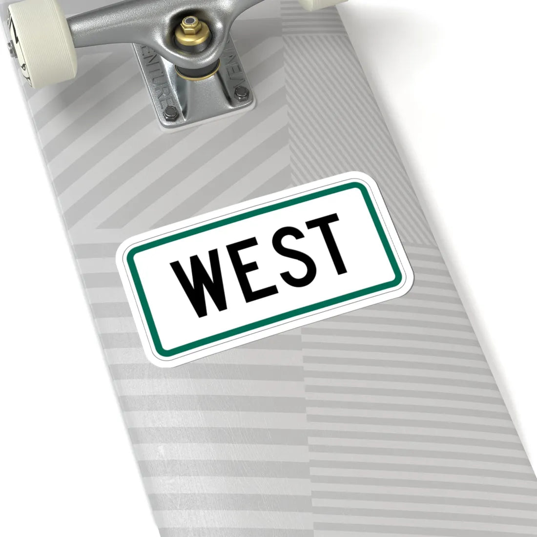 West plate small South Dakota (South Dakota) (Road Sign) STICKER Vinyl Kiss-Cut Decal - The Sticker Space