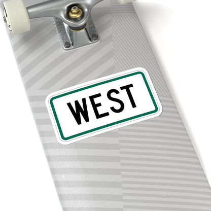 West plate small South Dakota (South Dakota) (Road Sign) STICKER Vinyl Kiss-Cut Decal - The Sticker Space