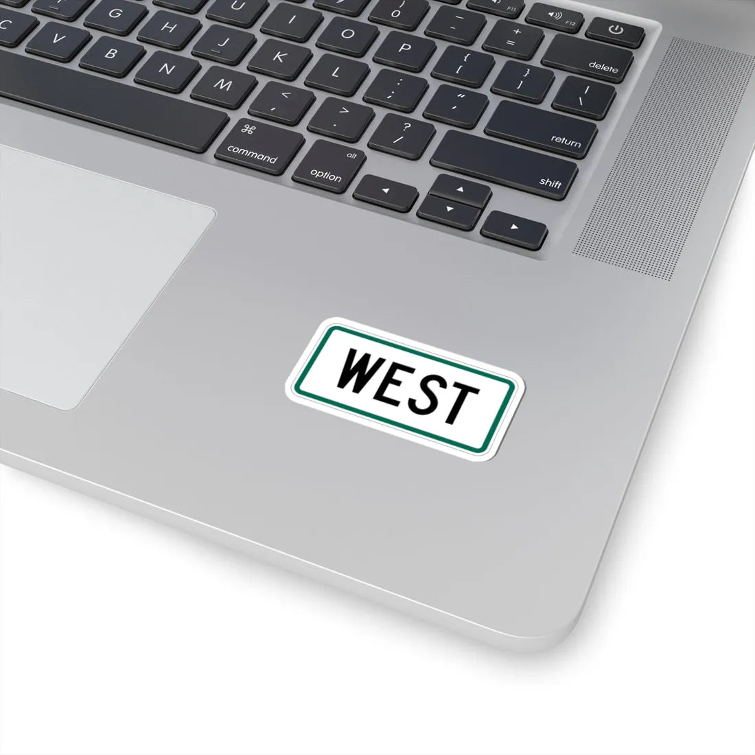 West plate small South Dakota (South Dakota) (Road Sign) STICKER Vinyl Kiss-Cut Decal - The Sticker Space
