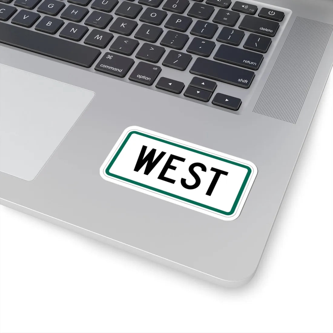 West plate small South Dakota (South Dakota) (Road Sign) STICKER Vinyl Kiss-Cut Decal - The Sticker Space