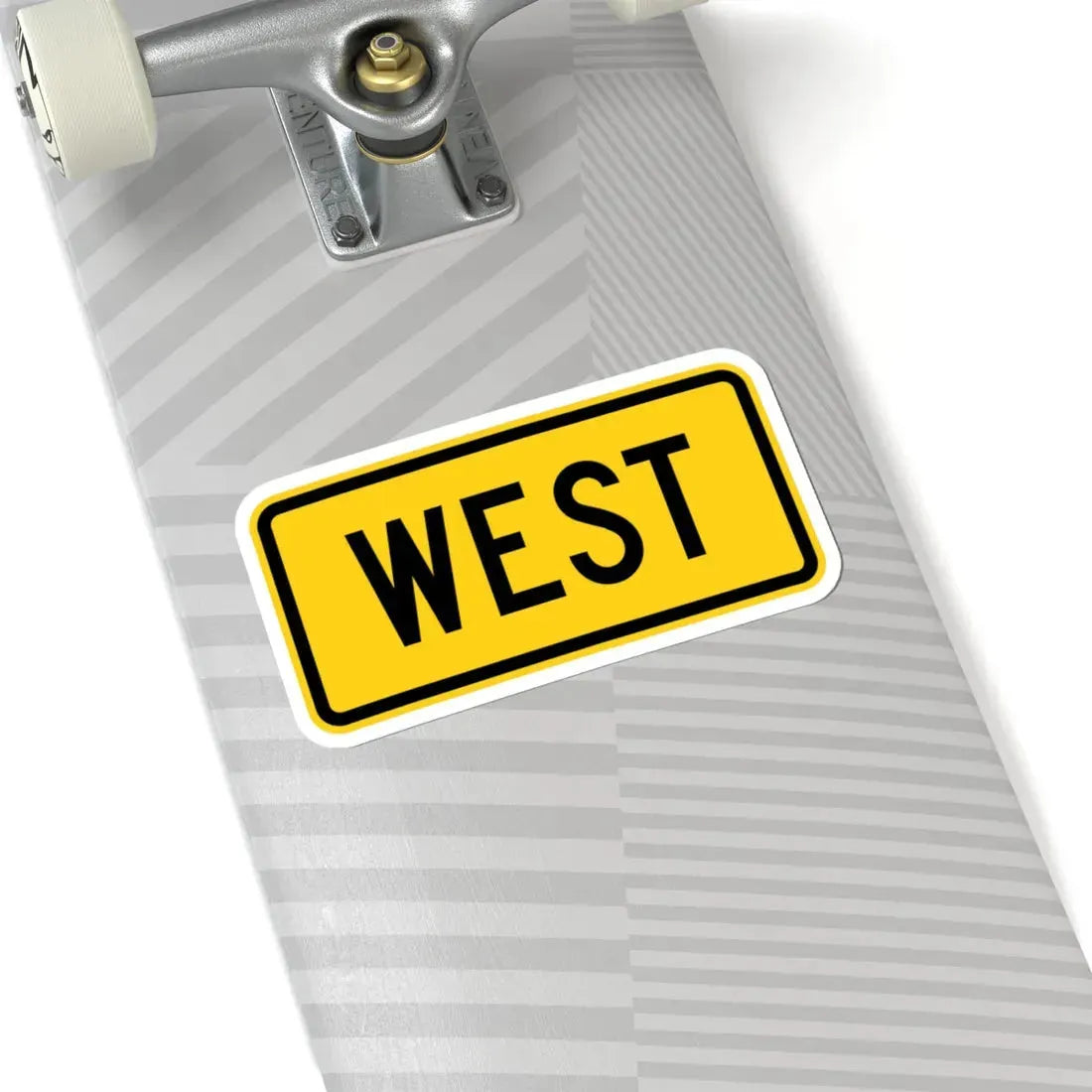 West plate small Wyoming (Wyoming) (Road Sign) STICKER Vinyl Kiss-Cut Decal - The Sticker Space