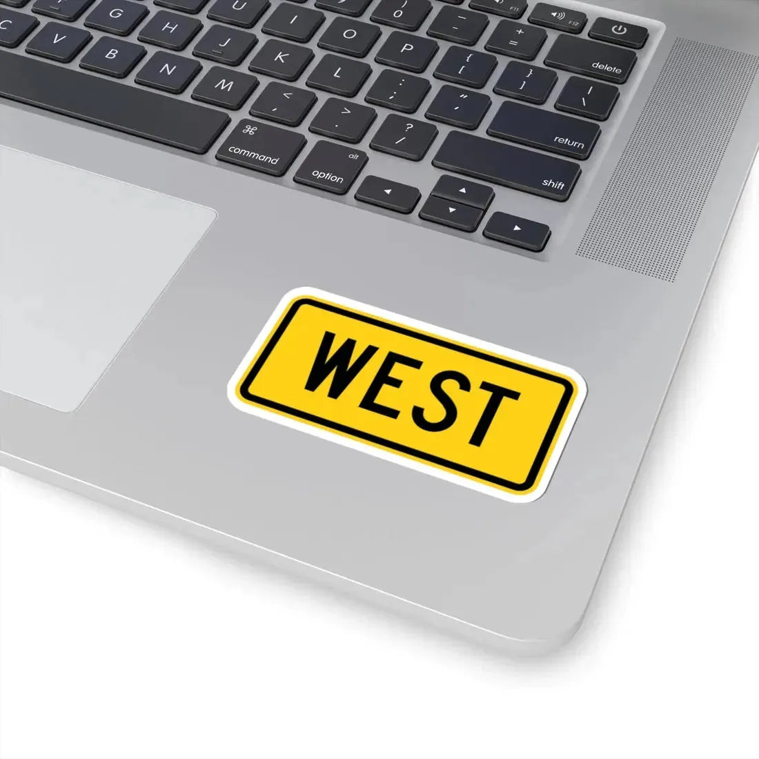 West plate small Wyoming (Wyoming) (Road Sign) STICKER Vinyl Kiss-Cut Decal - The Sticker Space