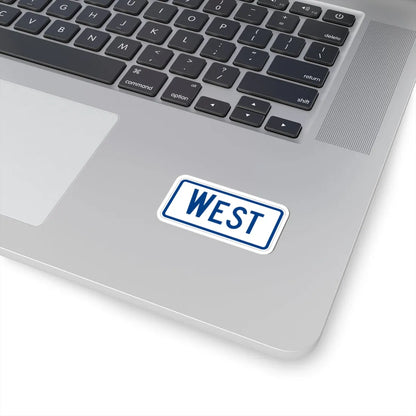 West plate South Carolina (South Carolina) (Road Sign) STICKER Vinyl Kiss-Cut Decal - The Sticker Space
