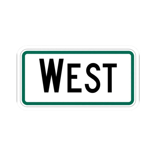 West plate South Dakota (South Dakota) (Road Sign) STICKER Vinyl Kiss-Cut Decal 2 Inch White - The Sticker Space