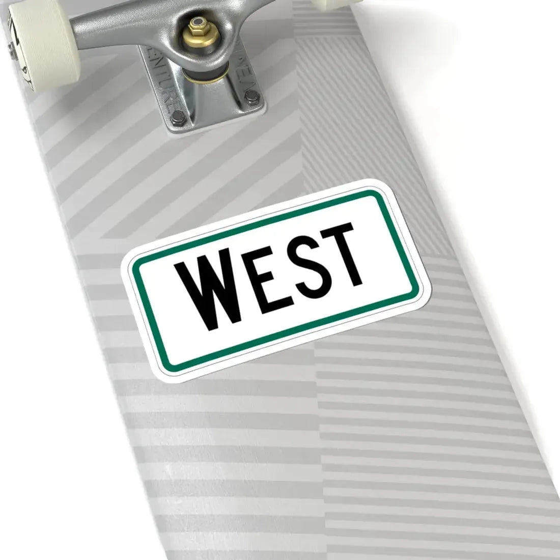 West plate South Dakota (South Dakota) (Road Sign) STICKER Vinyl Kiss-Cut Decal - The Sticker Space