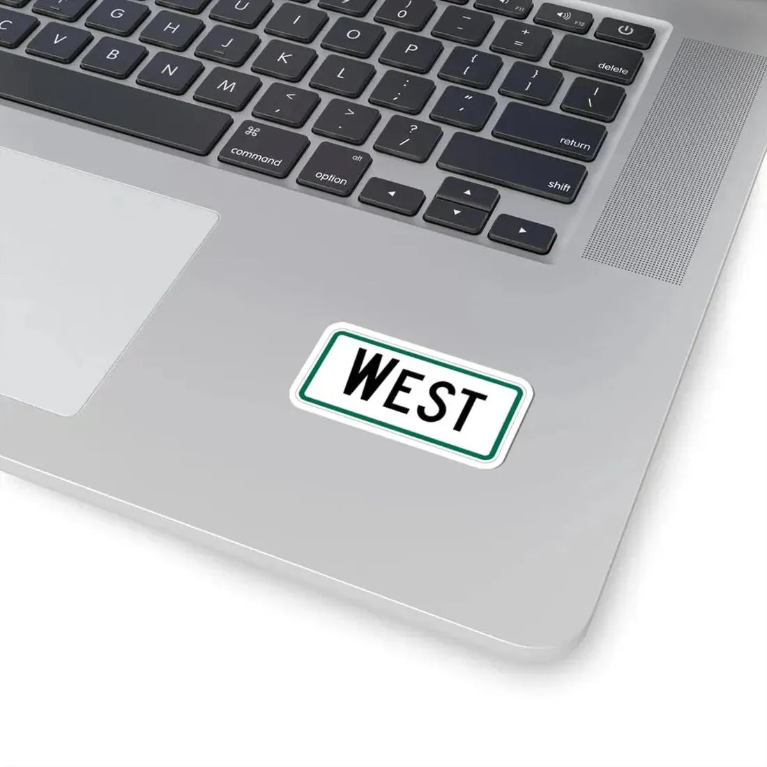 West plate South Dakota (South Dakota) (Road Sign) STICKER Vinyl Kiss-Cut Decal - The Sticker Space