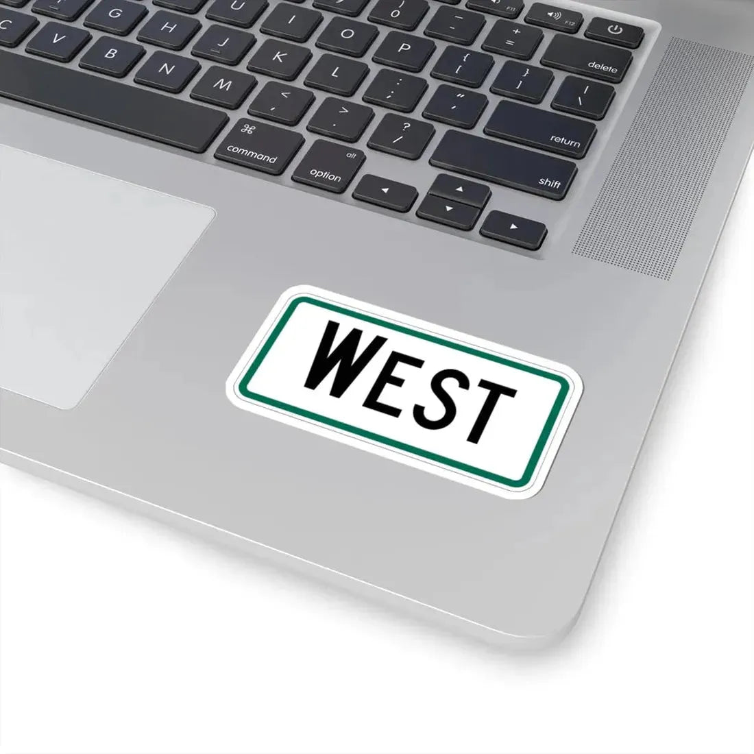 West plate South Dakota (South Dakota) (Road Sign) STICKER Vinyl Kiss-Cut Decal - The Sticker Space