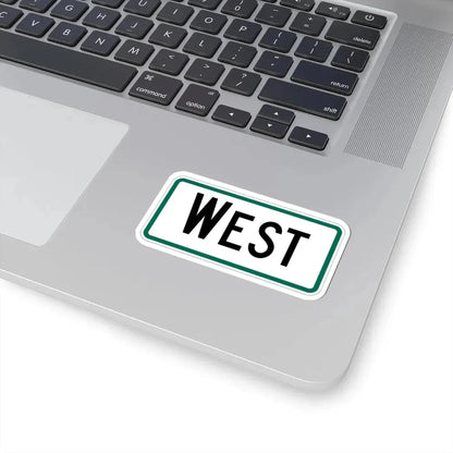 West plate South Dakota (South Dakota) (Road Sign) STICKER Vinyl Kiss-Cut Decal - The Sticker Space