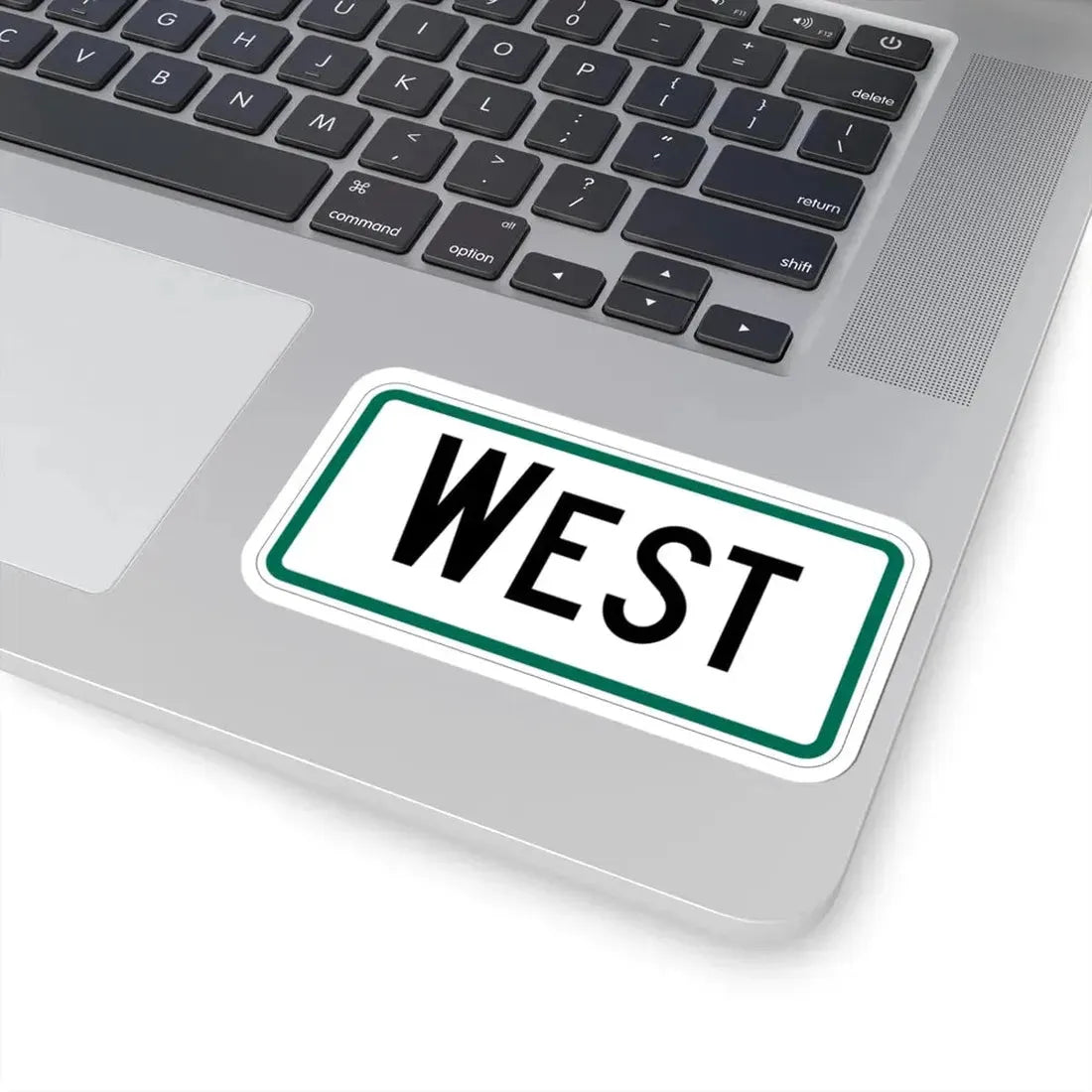 West plate South Dakota (South Dakota) (Road Sign) STICKER Vinyl Kiss-Cut Decal - The Sticker Space