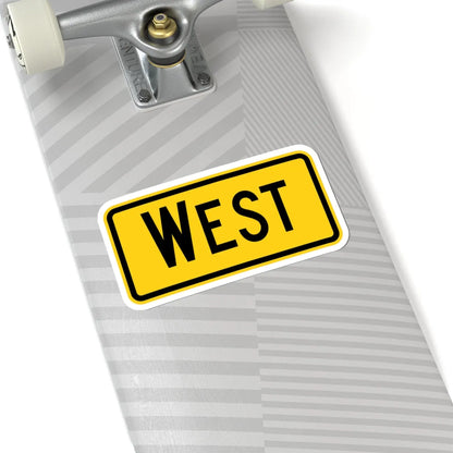 West plate Wyoming (Wyoming) (Road Sign) STICKER Vinyl Kiss-Cut Decal - The Sticker Space
