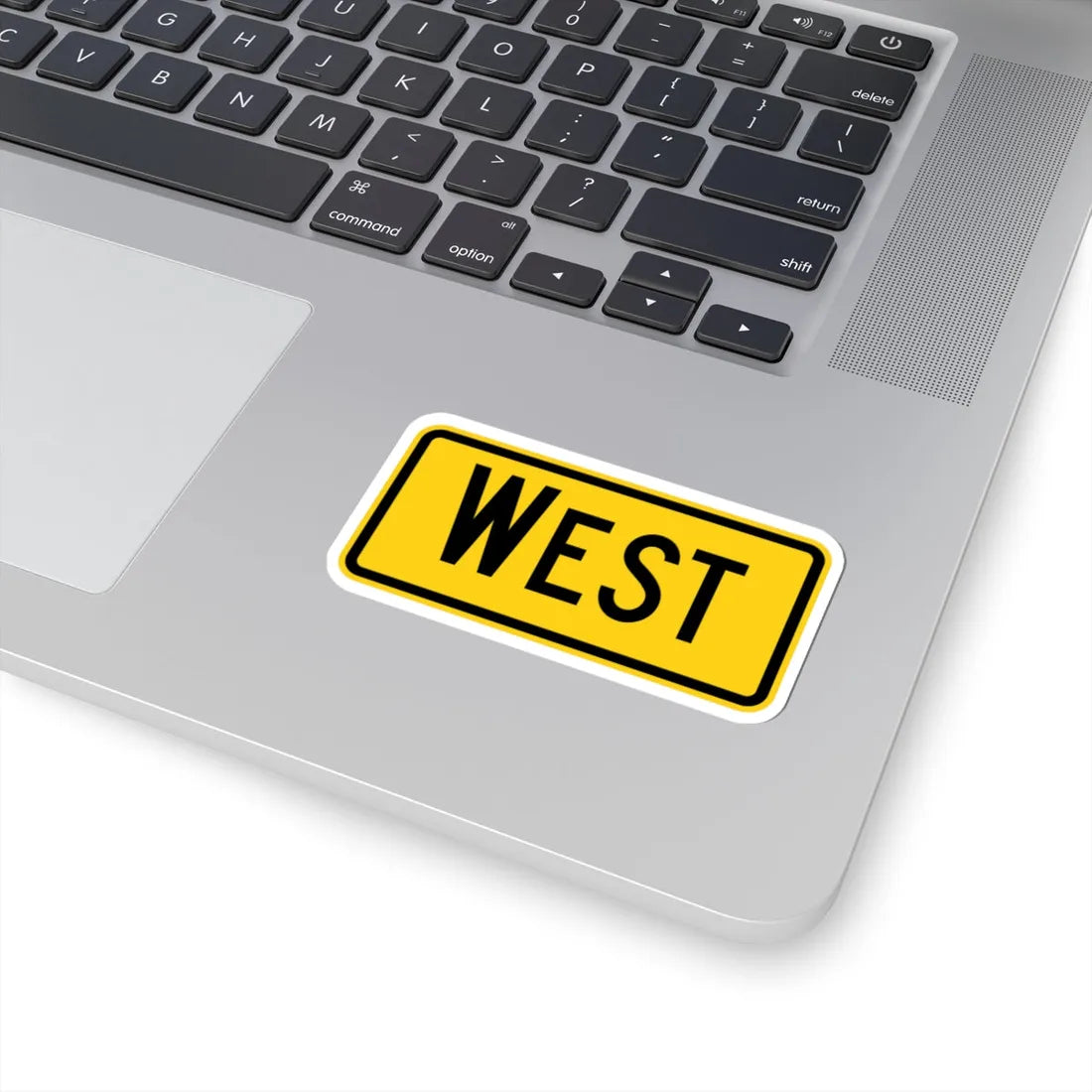 West plate Wyoming (Wyoming) (Road Sign) STICKER Vinyl Kiss-Cut Decal - The Sticker Space