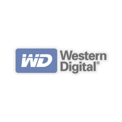 Western Digital Corporation (Logo) STICKER Vinyl Kiss-Cut Decal 6 Inch Transparent - The Sticker Space