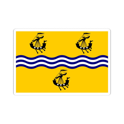 Western Isles Council Flag (Scotland) STICKER Vinyl Kiss-Cut Decal 6 Inch White - The Sticker Space