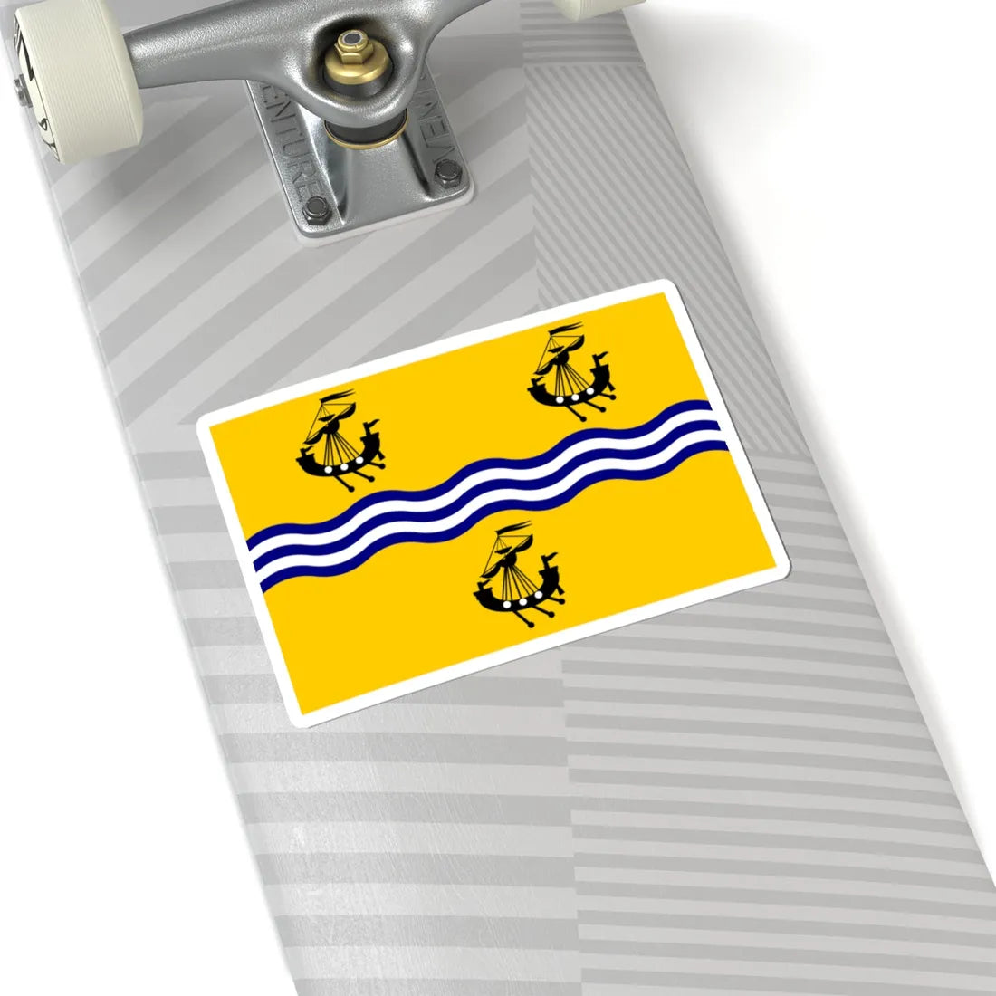 Western Isles Council Flag (Scotland) STICKER Vinyl Kiss-Cut Decal - The Sticker Space