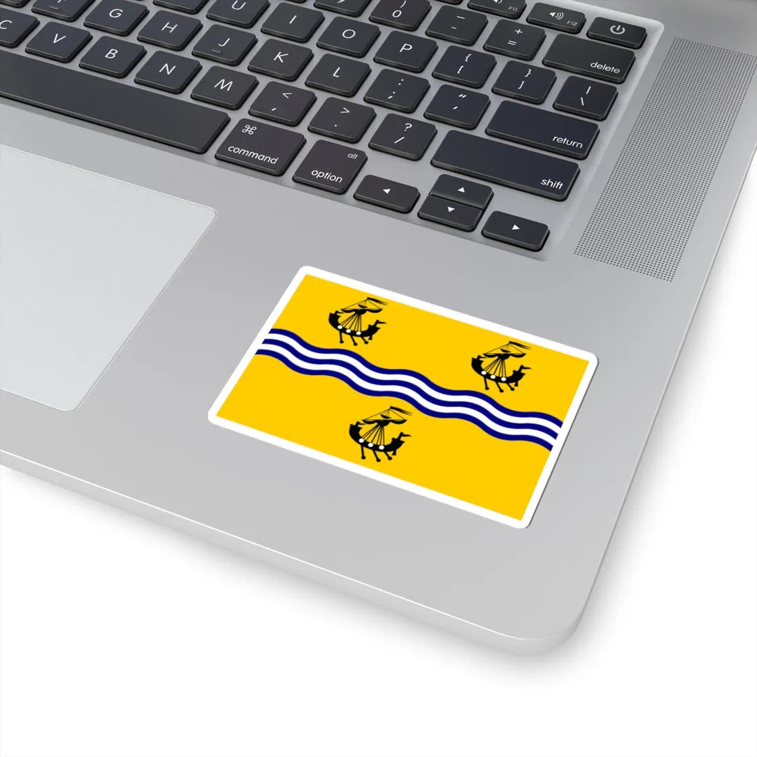 Western Isles Council Flag (Scotland) STICKER Vinyl Kiss-Cut Decal - The Sticker Space