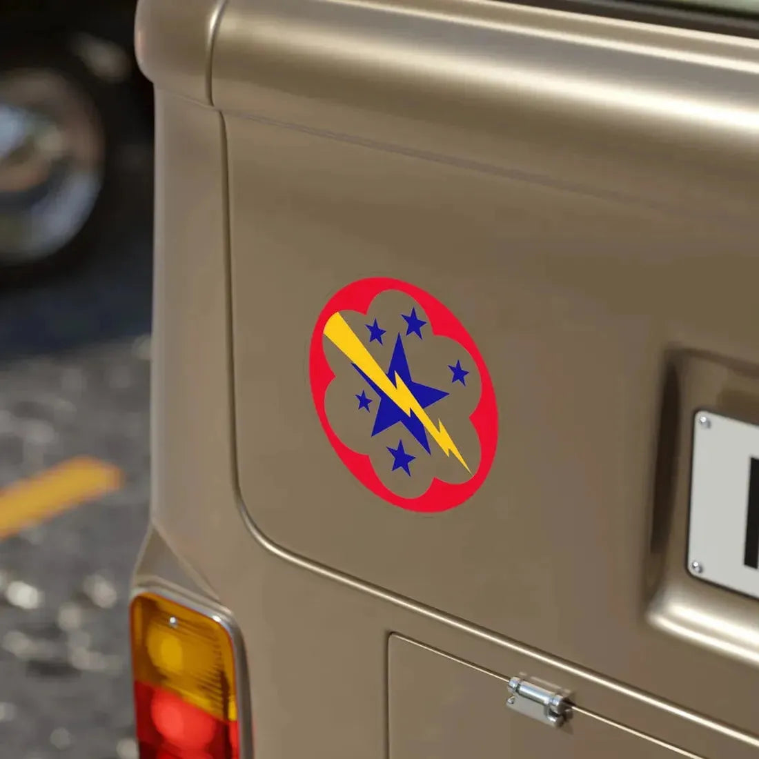 Western Pacific United States Forces (U.S. Army) REVERSE PRINT Transparent Die-Cut STICKER - The Sticker Space