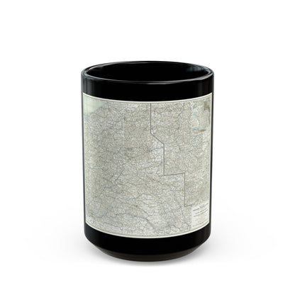 Western Theatre of War (1918) (Map) Black Coffee Mug-15oz-The Sticker Space