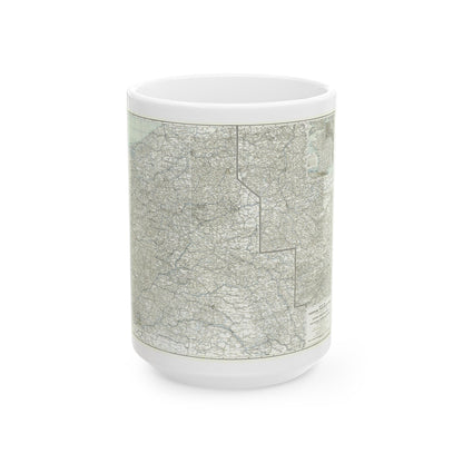 Western Theatre of War (1918) (Map) White Coffee Mug-15oz-The Sticker Space